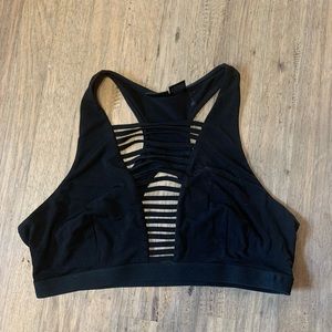 Daytrip Black Cage Sports Bra ~Size XL